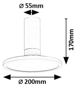 Rabalux 71328 - LED Stropní svítidlo OVIDIA LED/20W/230V 3000K bílá