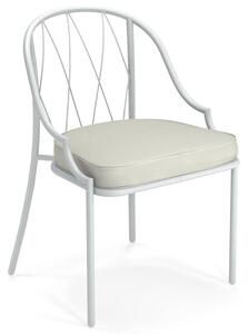 Emu designové zahradní židle Como Chair (konstrukce: světle šedá, podsedák světle šedý)