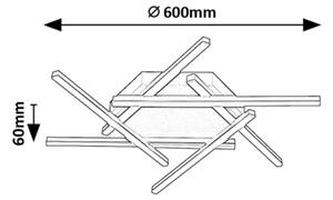 Rabalux 71365 - LED Přisazený lustr SEVERINE LED/40W/230V 3000K