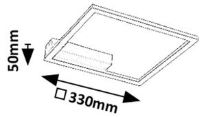 Rabalux 71375 - LED Stropní svítidlo HELETH LED/24W/230V 3000K