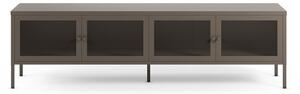 Šedý kovový TV stolek 160x50x35 cm Fayna – Marckeric