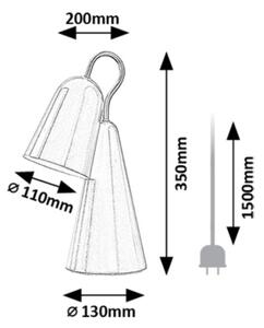 Rabalux 74225 - LED Stolní lampa RABAL 1xE14/4W/230V černá