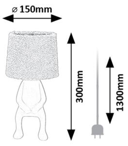 Rabalux 74218 - Stolní lampa SMURFY 1xE14/40W/230V bílá