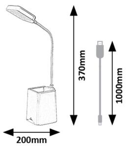 Rabalux 74244 - LED Stmívatelná stolní lampa ARVID LED/6W/230V 5000K modrá
