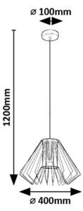 Rabalux 72372 - Lustr na lanku EMERENCIA 1xE27/40W/230V
