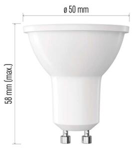 EMOS LED žárovka Basic MR16 bílá / GU10 / 10W (72W) / 1000lm / Studená bílá