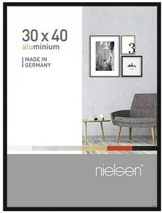 Fotorámeček Nielsen / hliník / sklo / 30 x 40 cm / černá