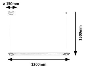 Rabalux 72169 - LED Lustr na lanku NIVARO LED/28W/230V 3000K