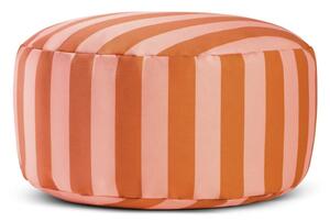 Růžovo-hnědý taburet Stripes – Really Nice Things