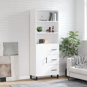 Skříň highboard bílá 69,5 x 34 x 180 cm kompozitní dřevo 3189469
