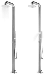 Zahradní sprcha 225 cm nerezová ocel