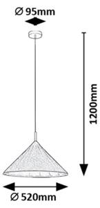 Rabalux 72164 - Lustr na lanku LINAVO 1xE27/40W/230V