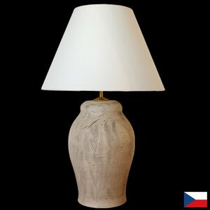 Keramická lampa N415, 70cm - Lampa se stínidlem-zlaté doplňky