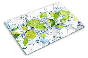 Skleněné krájecí prkénko Citrony ve vodě ddk-nr-wm-00006889