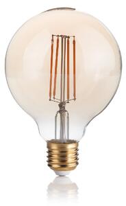 LAMPADINA VINTAGE GLOBO LED filamentová žárovka E27 4W 330lm 2200K stmívatelná, jantarová SKL000387683