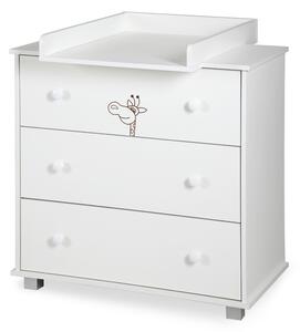 Komoda se šuplíky MISTY - bílá