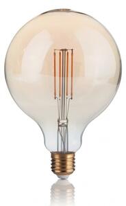 LAMPADINA VINTAGE GLOBO LED filamentová žárovka E27 4W 480lm 2200K nestmívatelná, jantarová