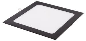 T-LED 102113 BSN12 LED panel 12W černý čtverec Teplá bílá