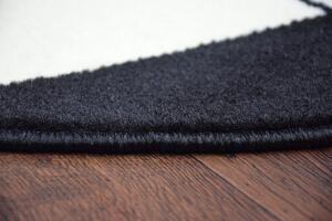 Makro Abra Kulatý koberec BCF BASE 3943 Kopačák Míč krémový černý Rozměr: průměr 100 cm