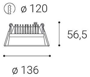LED2 2250843DT Svítidlo ZETA S, B DIM TRIAC 15W 4000K zápustné černé - LED2 Lighting