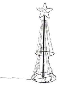 Vánoční stojací lampa černá strom 150 cm vč. LED RGB s časovačem IP44 - Ugoku