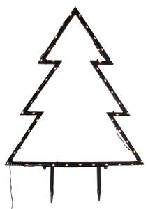 Vánoční stromek reflektor černý 71 cm vč. LED IP44 - Kas