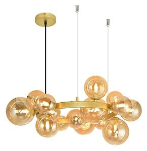 Brilagi - LED Lustr na lanku MILLA 15xG9/3W/230V zlatá