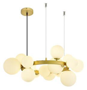 Brilagi - LED Lustr na lanku MILLA 15xG9/3W/230V zlatá/bílá