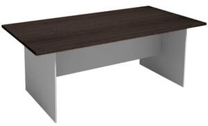 Jednací stůl PRIMO GRAY, 2000 x 1000 mm, šedá/wenge