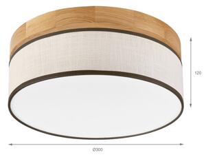 Brilagi - LED Stropní svítidlo BELLADONNA LED/20W/230V pr. 30 cm krémová/dub