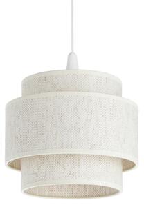 Lustr na lanku BOHO 1xE27/60W/230V pr. 20 cm bílá