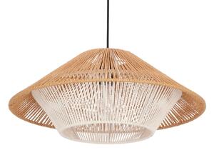 Lustr na lanku AFRICA 1xE27/40W/230V pr. 50 cm hnědá/krémová