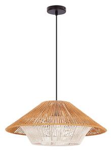 Lustr na lanku AFRICA 1xE27/40W/230V pr. 50 cm hnědá/krémová