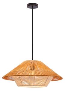Lustr na lanku AFRICA 1xE27/40W/230V pr. 50 cm hnědá/krémová