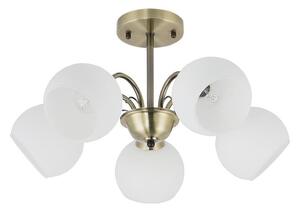 Lustr na tyči NESTOR 5xE27/40W/230V mosaz