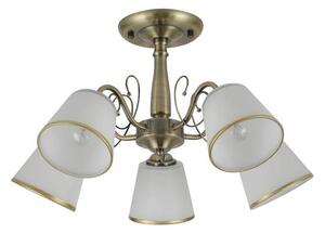 Lustr na tyči LOSANNA 5xE14/40W/230V mosaz