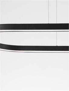 Nova Luce Závěsné LED svítidlo CUPPE černý hliník a akryl 58W 3000K stmívatelné Barva: Bílá