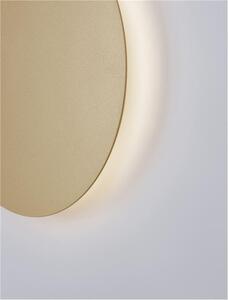 Nova Luce Nástěnné LED svítidlo CYRCLE, 22.5W 3000K Barva: Zlatá