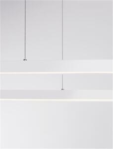 Nova Luce Závěsné LED svítidlo CUPPE černý hliník a akryl 58W 3000K stmívatelné Barva: Bílá