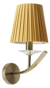 Nástěnná lampa VITORIA 1xE14/40W/230V žlutá/mosaz