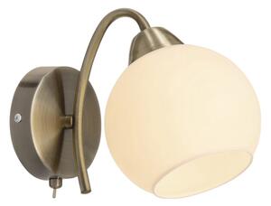 Nástěnná lampa NESTOR 1xE27/40W/230V mosaz