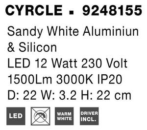 Nova Luce Nástěnné LED svítidlo CYRCLE, 12W 3000K Barva: Zlatá