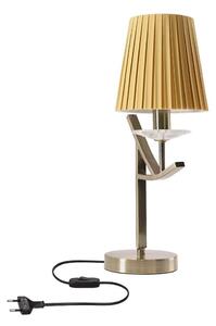 Stolní lampa VITORIA 1xE14/40W/230V žlutá/mosaz