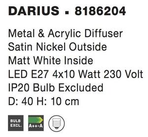 Nova Luce Stropní svítidlo DARIUS, E27 4x12W Barva: Bronz