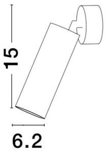 Nova Luce Bodové svítidlo DEXTER, GU10 1x10W Barva: Černá