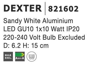 Nova Luce Bodové svítidlo DEXTER, GU10 1x10W Barva: Černá