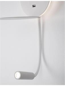 Nova Luce Bodové LED svítidlo ECLIP, nastavitelné, USB nabíjení, 3000K Barva: Černá