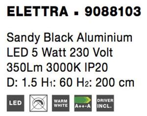 Nova Luce Závěsné LED svítidlo ELETTRA, 5W 3000K Barva: Zlatá