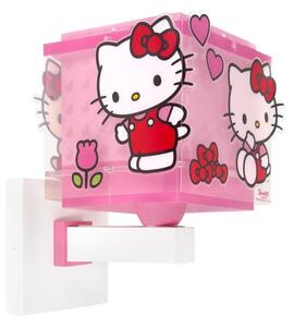 Dalber 73269 - Dětská nástěnná lampa HELLO KITTY 1xE27/15W/230V růžová
