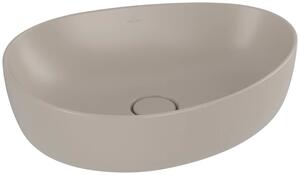Villeroy & Boch Antao umyvadlo 51x40 cm oválné na pult hnědá/béžová matný 4A7351AM